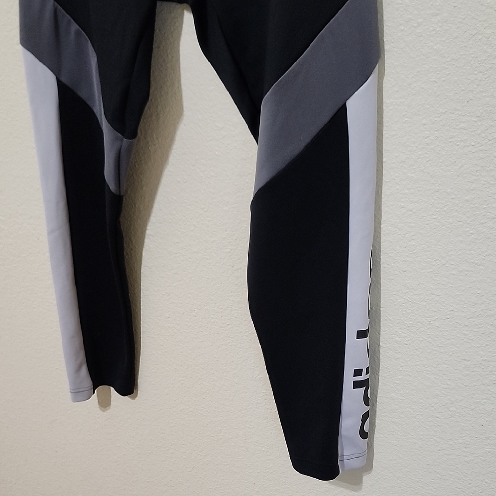 Adidas Black and Gray Leggings - Picture 5 of 9
